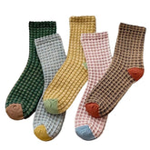 Gemütliche karierte Socken